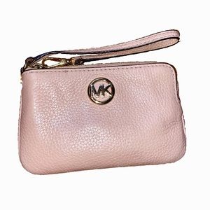 Pastel Pink Michael Kors Wristlet Wallet
